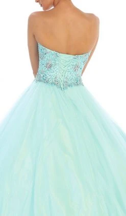 Formal Gowns May Queen - Strapless Sweetheart Evening Gown