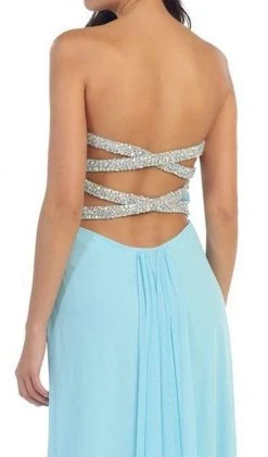 May Queen - Strappy Pleated Evening Dress