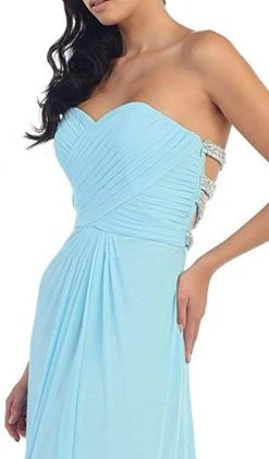 May Queen - Strappy Pleated Evening Dress