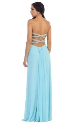 May Queen - Strappy Pleated Evening Dress
