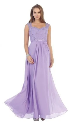 May Queen - Stunning Embellished Sweetheart Neck Chiffon A-Line Evening Dress