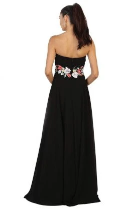 May Queen - Sweetheart Floral Empire Evening Gown Formal Gowns 12 May Queen - Sweetheart Floral Empire Evening Gown Formal Gowns