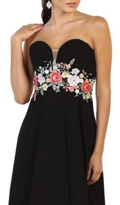 May Queen - Sweetheart Floral Empire Evening Gown Formal Gowns 11 May Queen - Sweetheart Floral Empire Evening Gown Formal Gowns