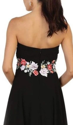 May Queen - Sweetheart Floral Empire Evening Gown Formal Gowns 13 May Queen - Sweetheart Floral Empire Evening Gown Formal Gowns