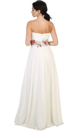 May Queen - Sweetheart Floral Empire Evening Gown Formal Gowns 9 May Queen - Sweetheart Floral Empire Evening Gown Formal Gowns