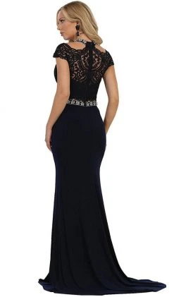 May Queen - Two Piece Bedazzled Sheath Evening Dress Formal Gowns 15 May Queen - Two Piece Bedazzled Sheath Evening Dress Formal Gowns