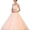 Formal Gowns May Queen - Two Piece Embellished Evening Gown