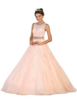 Formal Gowns May Queen - Two Piece Embellished Evening Gown