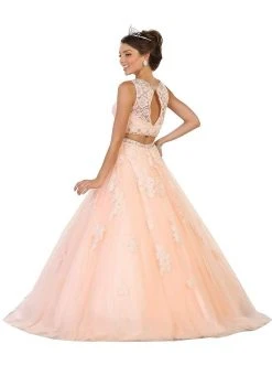 Formal Gowns May Queen - Two Piece Embellished Evening Gown