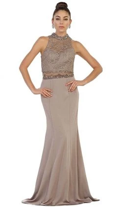 Formal Gowns May Queen - Two Piece Embellished Sheath Evening Dress