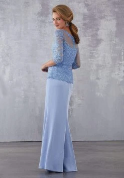 MGNY By Mori Lee - 71709 Beaded Lace Sheath Dress Formal Gowns