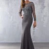 MGNY By Mori Lee - 71716 Beaded Illusion Bateau Mermaid Dress Formal Gowns 1 MGNY By Mori Lee - 71716 Beaded Illusion Bateau Mermaid Dress Formal Gowns