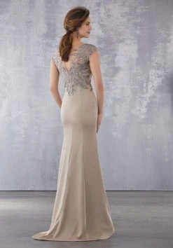 Formal Gowns MGNY By Mori Lee - 71718 Embroidered V-Neck Trumpet Gown 10 Formal Gowns MGNY By Mori Lee - 71718 Embroidered V-Neck Trumpet Gown