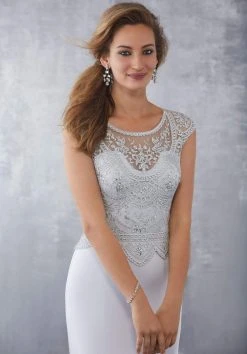 Formal Gowns MGNY By Mori Lee - 71724 Embroidered Scoop Sheath Gown 15 Formal Gowns MGNY By Mori Lee - 71724 Embroidered Scoop Sheath Gown