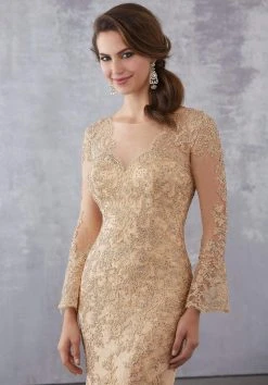 MGNY By Mori Lee - 71735 Embroidered Illusion Bateau Trumpet Dress 13 MGNY By Mori Lee - 71735 Embroidered Illusion Bateau Trumpet Dress