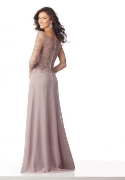 Formal Gowns MGNY By Mori Lee - 71806 Embroidered Off-Shoulder A-line Gown