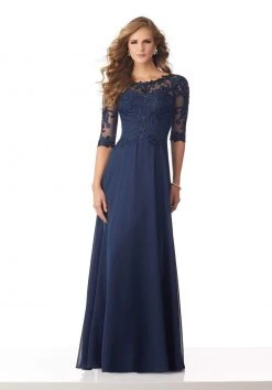 MGNY By Mori Lee - 71812 Beaded Embroidered Bateau Dress 10 MGNY By Mori Lee - 71812 Beaded Embroidered Bateau Dress