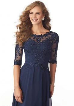MGNY By Mori Lee - 71812 Beaded Embroidered Bateau Dress 11 MGNY By Mori Lee - 71812 Beaded Embroidered Bateau Dress