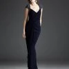 MIGNON - V-Neckline Ruched Long Dress VM650 2 MIGNON - V-Neckline Ruched Long Dress VM650