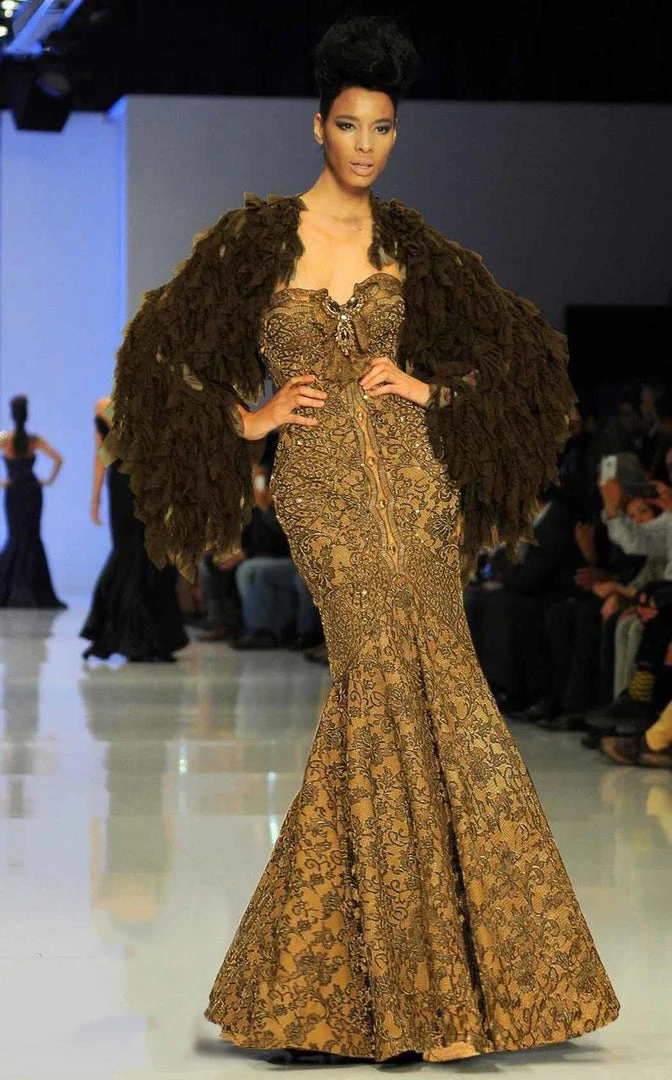 MNM Couture - 2038B Luxurious Lace Sweetheart Mermaid Gown 4 MNM Couture - 2038B Luxurious Lace Sweetheart Mermaid Gown