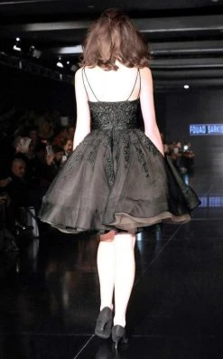 MNM Couture - 2210 Beaded Sheath Short Dress With A Line Overskirt Cocktail Dresses