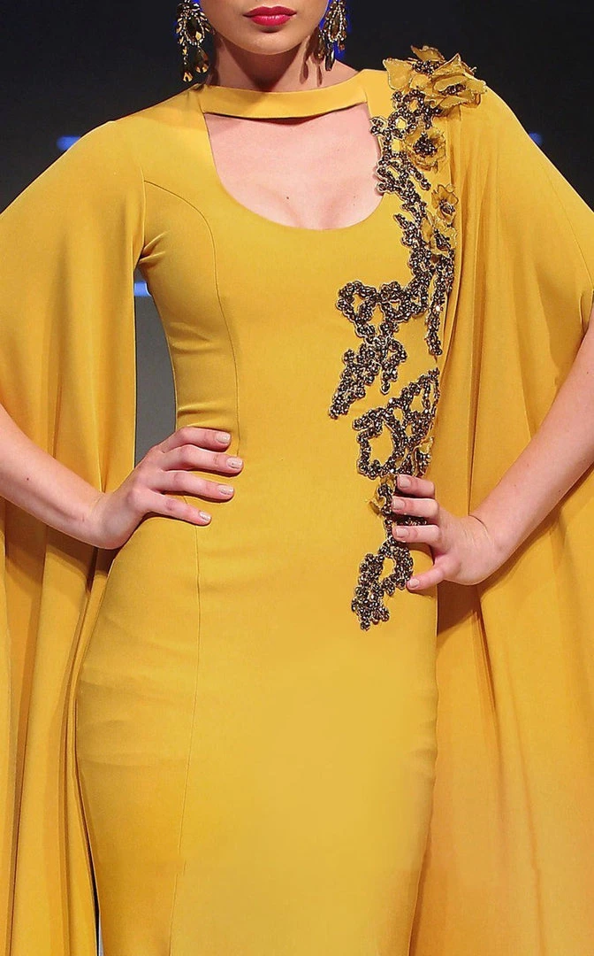 MNM Couture - 2290 Embellished High Neck Trumpet Dress Formal Gowns 5 MNM Couture - 2290 Embellished High Neck Trumpet Dress Formal Gowns