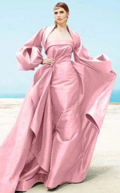 Formal Gowns MNM Couture - 2332 Fabulous Balloon Sleeved Evening Gown
