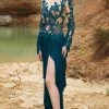 Formal Gowns MNM Couture - 2356 Sheer Embroidered Sheath Dress 1 Formal Gowns MNM Couture - 2356 Sheer Embroidered Sheath Dress