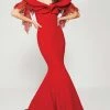 MNM Couture - 2363 Tiered Off-Shoulder Mermaid Gown