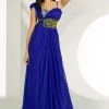 Formal Gowns MNM Couture - 5699 One Shoulder Draped Long Gown 2 Formal Gowns MNM Couture - 5699 One Shoulder Draped Long Gown