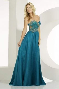 MNM Couture - 6463 Beaded Sweetheart A-line Dress Formal Gowns