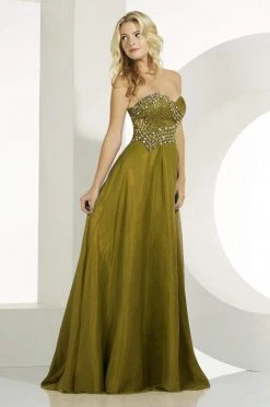 MNM Couture - 6463 Beaded Sweetheart A-line Dress Formal Gowns