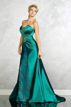 MNM Couture - 6538 Strapless Embellished Taffeta Gown Formal Gowns 9 MNM Couture - 6538 Strapless Embellished Taffeta Gown Formal Gowns