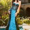 Formal Gowns MNM Couture - 7165 Shear Beaded Strapless Mermaid Dress 2 Formal Gowns MNM Couture - 7165 Shear Beaded Strapless Mermaid Dress
