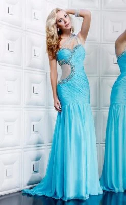 MNM Couture - 7760 Ravishing Ruched Embellished Evening Dress Formal Gowns