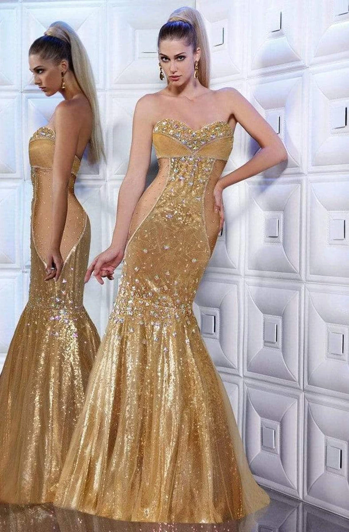 MNM Couture - 8181 Ornate Illusion Paneled Gown 3 MNM Couture - 8181 Ornate Illusion Paneled Gown