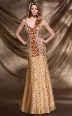 Formal Gowns MNM Couture - 8291 Ornate Sweetheart Trumpet Gown