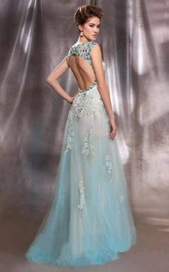 MNM Couture - 9592 Enticing Cutout Jewel Evening Gown
