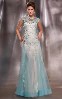 MNM Couture - 9592 Enticing Cutout Jewel Evening Gown