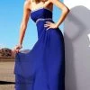 MNM Couture Bejeweled Straight Sheath Dress 7310 - 1 Pc Royal Blue In Size 4 Available Formal Gowns
