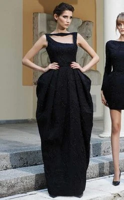 MNM Couture - Embellished Bateau Sheath Dress N0120 Formal Gowns