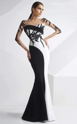 Formal Gowns MNM Couture - Embroidered Panel Gown G0747