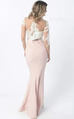 Formal Gowns MNM Couture - Embroidered Panel Gown G0747