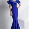 MNM Couture - Folded Off-Shoulder Mermaid Gown G0782 Formal Gowns