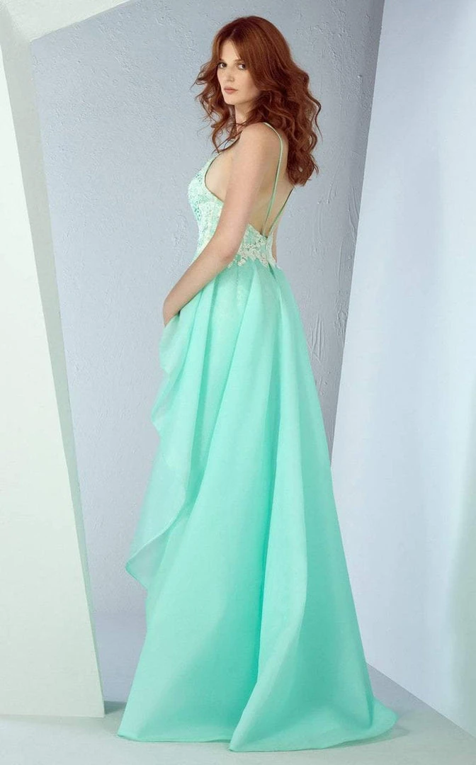 MNM Couture - G0836 Embroidered Ruffle Overlay Skirt Dress Formal Gowns 4 MNM Couture - G0836 Embroidered Ruffle Overlay Skirt Dress Formal Gowns