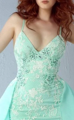 MNM Couture - G0836 Embroidered Ruffle Overlay Skirt Dress Formal Gowns 7 MNM Couture - G0836 Embroidered Ruffle Overlay Skirt Dress Formal Gowns