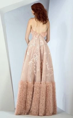 Formal Gowns MNM Couture - G0856 Fringe Semi-Sweetheart A-line Dress 7 Formal Gowns MNM Couture - G0856 Fringe Semi-Sweetheart A-line Dress