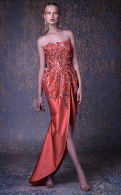 MNM COUTURE - G1050 Sequin Embellished Strapless Gown
