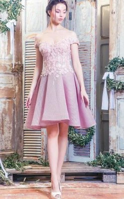 MNM Couture - Gorgeous Off-Shoulder Cocktail Dress K3505 Cocktail Dresses