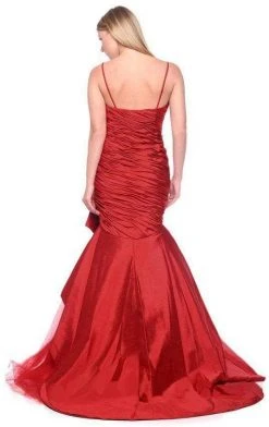 MNM Couture - JD006 Bedazzled Ruched Mermaid Dress